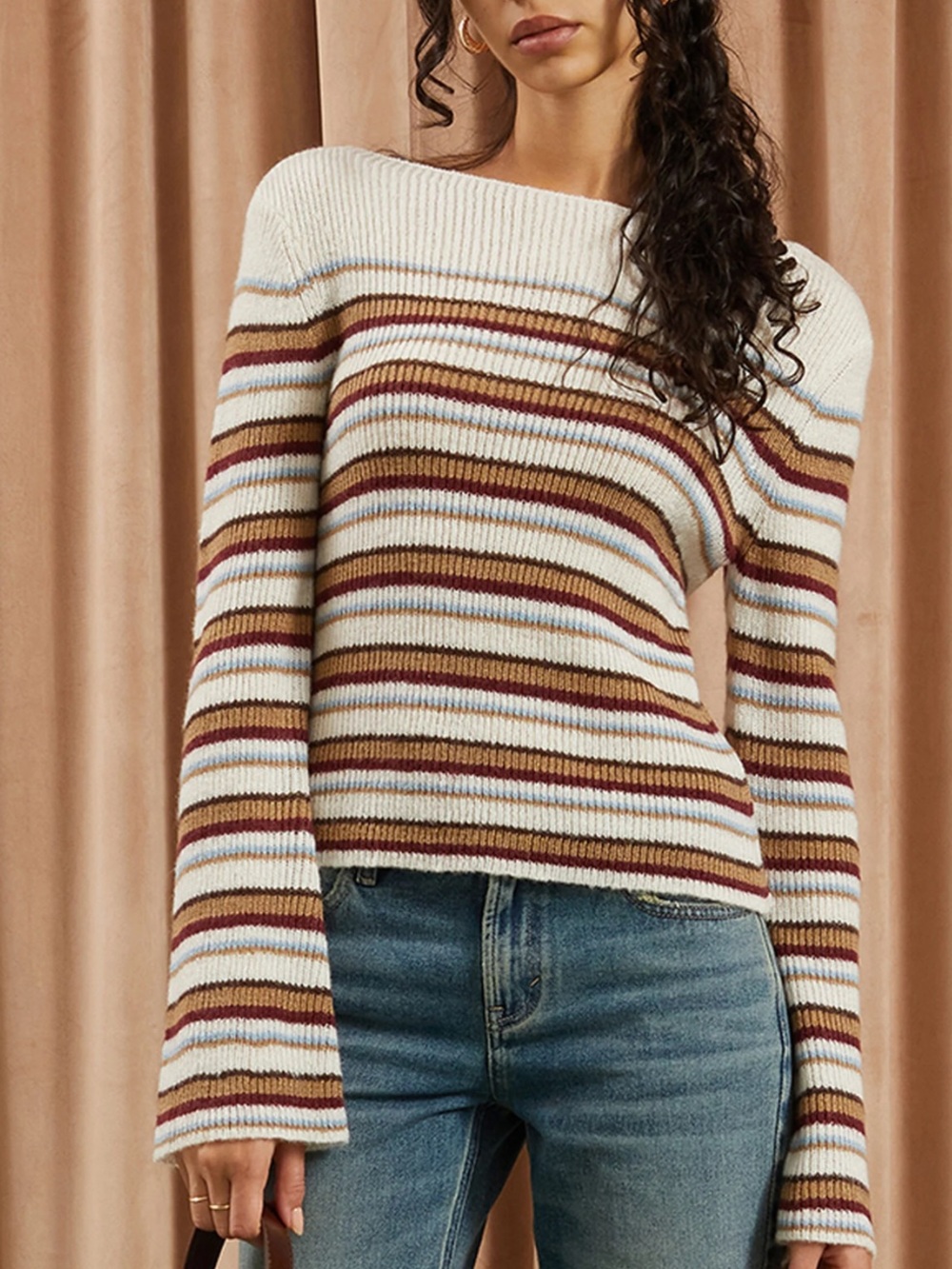 Pacsun Beverly and Beck Chloe Bell Sleeve Sweater